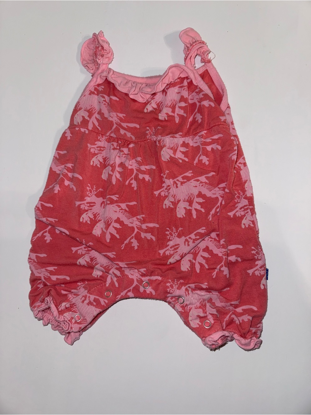 Pink Floral Baby Romper